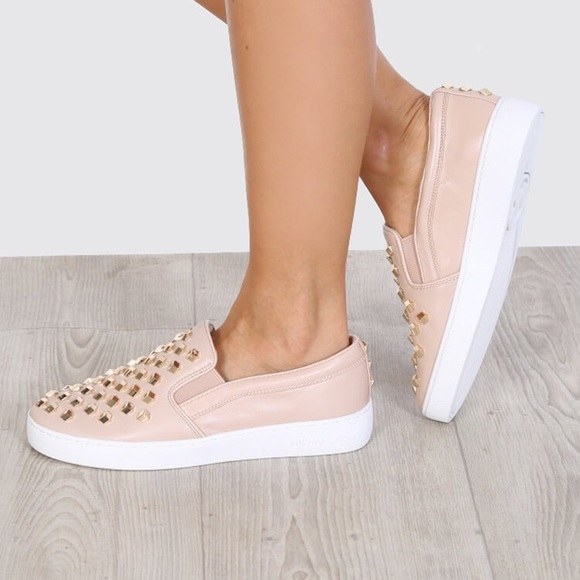 michael kors keaton slip on pink